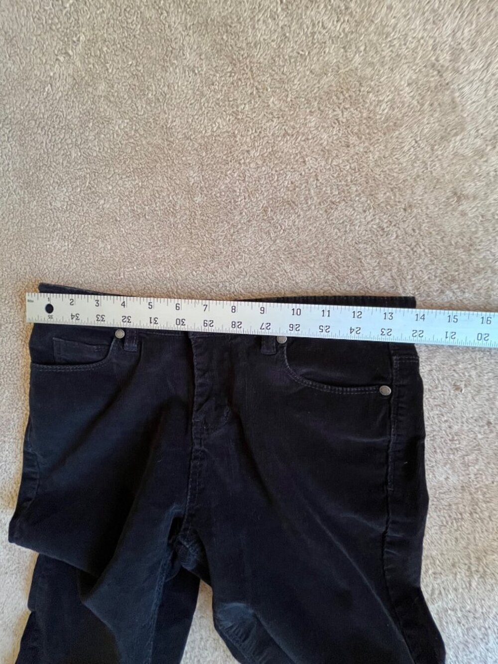 Buffalo David Bitton Womens Black Corduroy Skinny Fit Jeans Size 2/26 - Picture 9 of 16